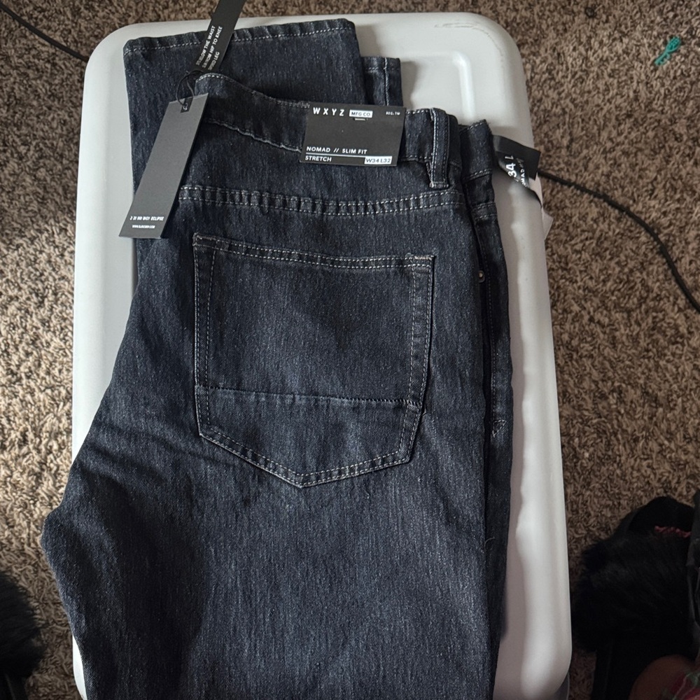 Nomad Black Slim Fit Jeans (W34L32)